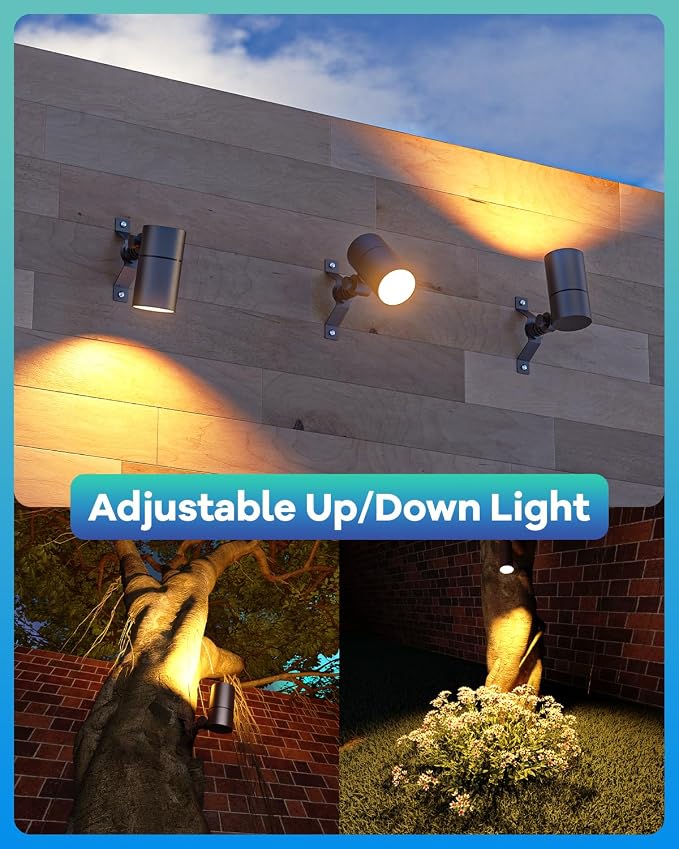 12V Low Voltage Landscape Light for Down Light Tree Lights, Remote Control RGBW MR16 LED Bulb, RGB+CCT Tunable 2700K-6500K, IP65 Waterproof Spotlight for Outdoor Garden Yard Fence (Black)