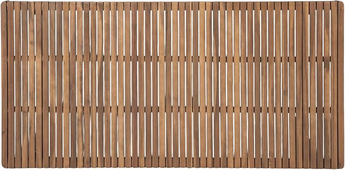 Christopher Knight Home Hobson Acacia Wood Outdoor Dining Table for 6, Wooden Patio Farmhouse Dining Table, Rectangle Slatted Top for Outdoor Gatherings, Natural Brown