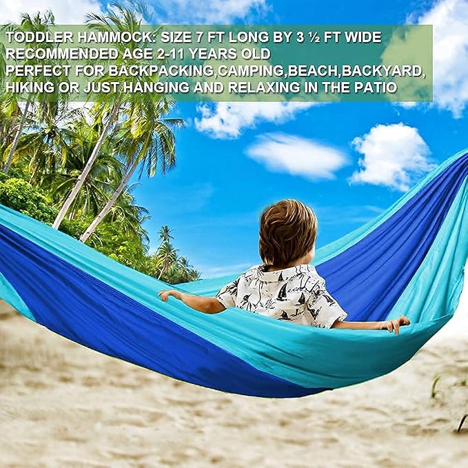 2pcs AYAMAYA Kids Hammock (Blue + Purple)