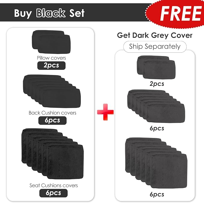 RADIATA 9 Pcs Large Modern Aluminum Outdoor Sofa with Rectangular Fire Pit Table, 29" Deep Wide Seat, 500 lbs Durable Sectional Set for Heavy People, All-Weather Patio Furniture Set for Terrace, Black