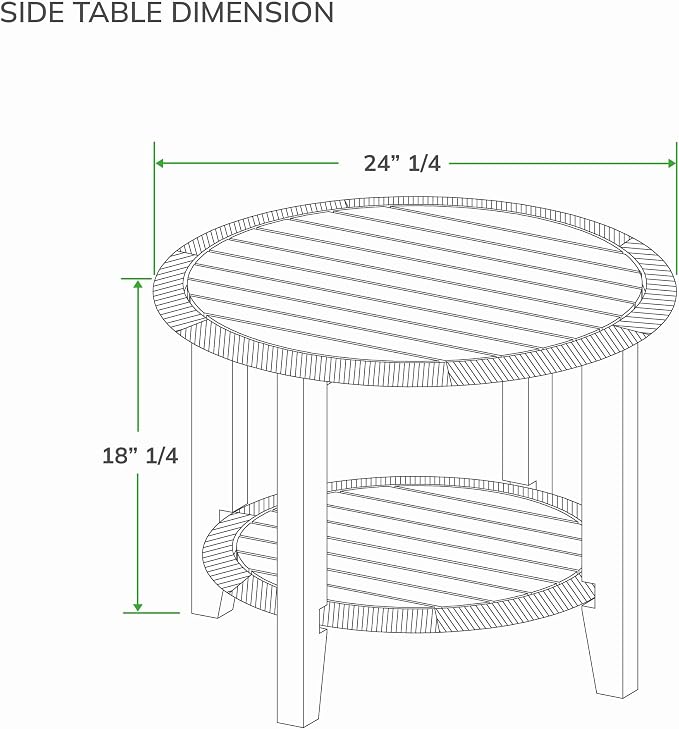 Cambridge Casual Seaside Outdoor Side Table, Natural Teak/All-Weather Wicker