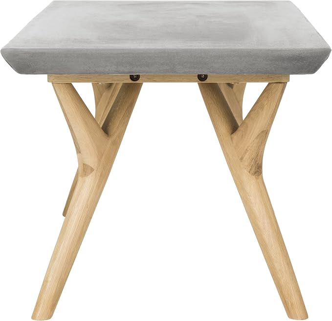SAFAVIEH Outdoor Collection Pacey Dark Grey Indoor/Outdoor Modern Concrete 16.54" Coffee Table