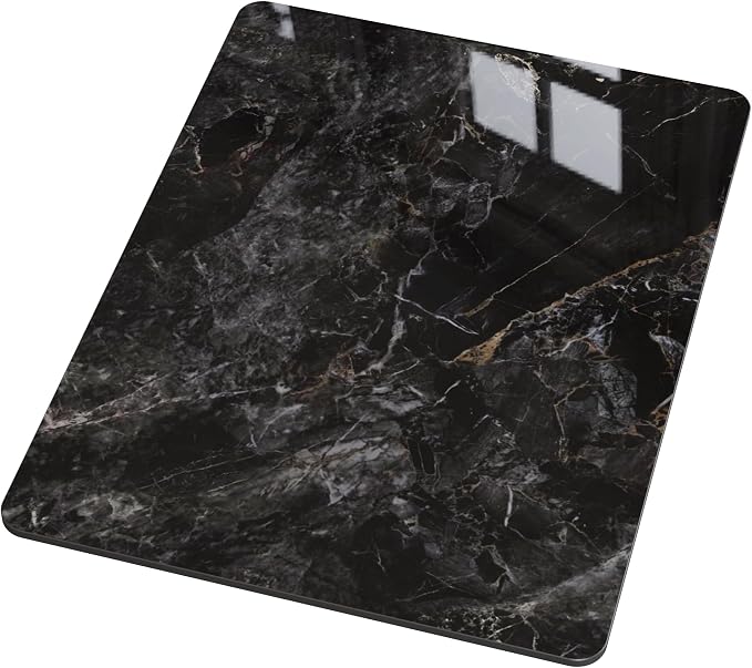 Rectangle Table Top,31.5 ” x 23.6 ” Black Sintered Stone Tabletop, DIY Replacement & Cover Marble Desktop, Scratch & Wear Resistant, Easy to Clean, Suitable for Indoor & Outdoor