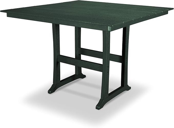 Trex Outdoor Furniture™ Farmhouse Trestle 59" Bar Table in Rainforest Canopy