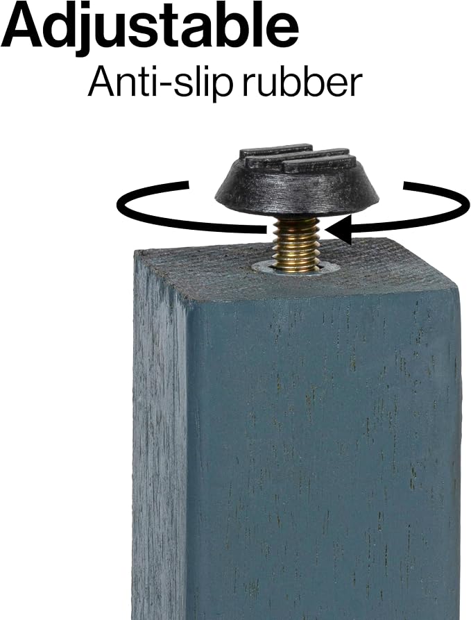 JONATHAN Y Archer 18" Square Acacia Wood Outdoor Side Table, Modern Glossy Nautical Blue Slatted Patio End Table for Porch, Poolside and Garden, Weather Resistant Accent Table END6000N