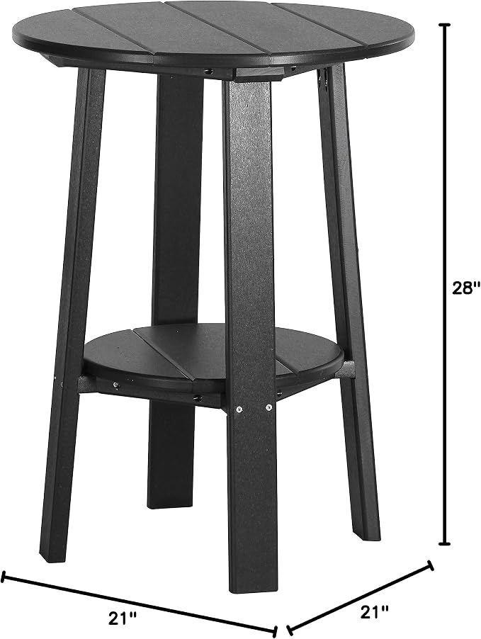 LuxCraft Deluxe End Table 28" Black