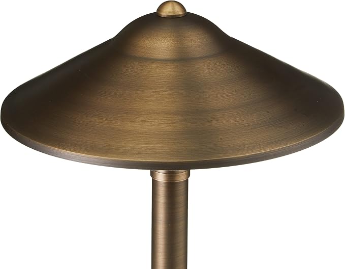 VOLT 15-Pack 12V Brass Max Spread Path Lights (9"" Shade, 25"" Tall), Bronze