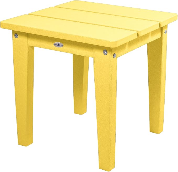 Mix and Match Cape, Lakeshore and Riverside Adirondack Small Side Table, Sunbeam Yellow
