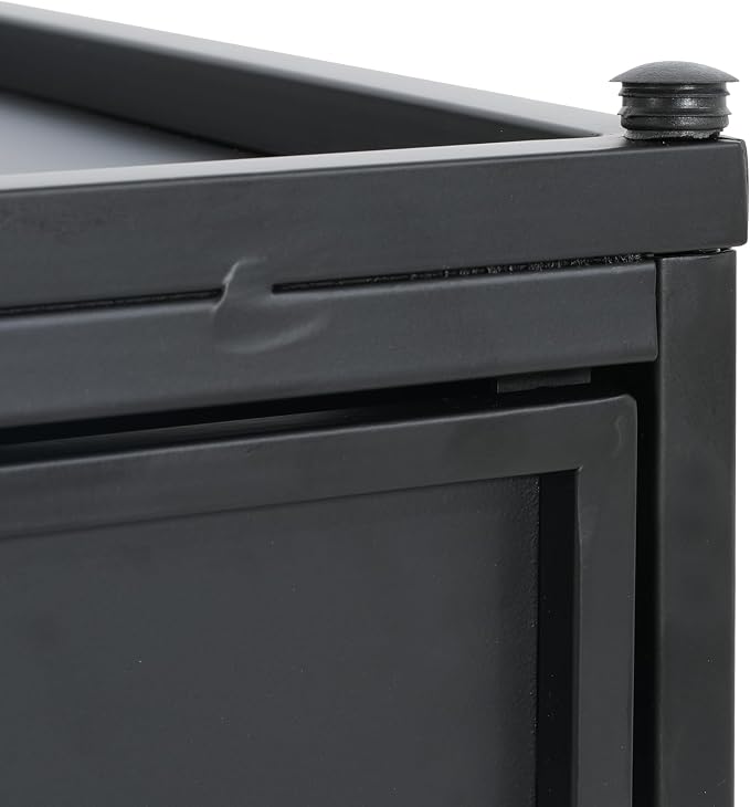 Christopher Knight Home Anchorage Outdoor Tank Holder Side Table - Matte Black