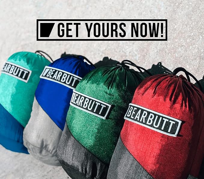 Bear Butt Double Camping Hammock and Bear Butt Kodiak Hammock Straps Bundle
