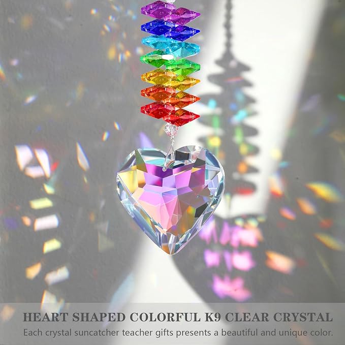 Teacher Appreciation Gifts, K9 Crystal Suncatcher Teacher Gifts for Women, Teachers Retirement Thank You Gift