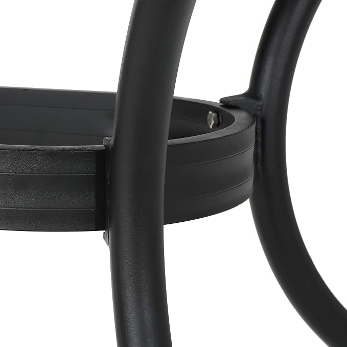 Christopher Knight Home Cayman Outdoor 6-Seater Cast Aluminum Dining Set, 7-Pcs Set, Black Sand