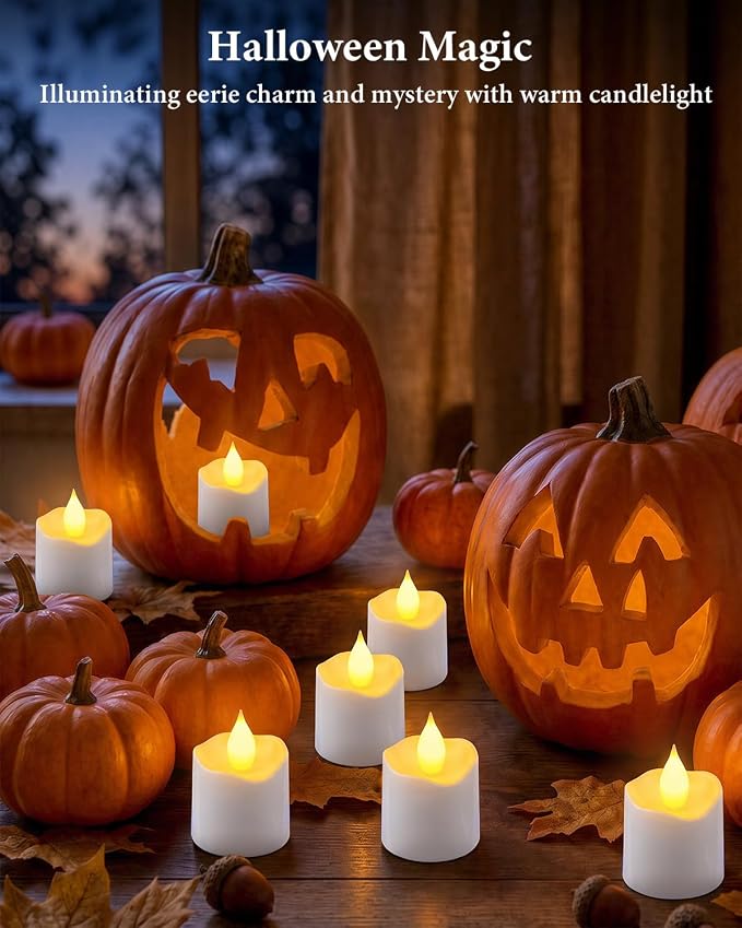 TOWPONICS Flickering Flameless Candles with Remote Timer & Charging Base | 8 Pack LED Rechargeable Votive Candles, Battery Operated Tea Lights for Home, Wedding, Party, Halloween, Christmas Decor