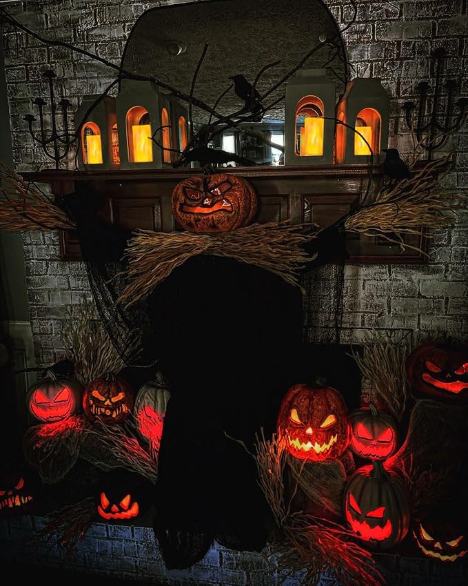 Hompavo 【Upgraded Flame Lights with Remote, Timer, 4-Mode Rechargeable | Waterproof LED Battery Operated Flameless Candles, Pillar Flickering Lanterns for Room Patio Wedding Party Halloween Decor, 2
