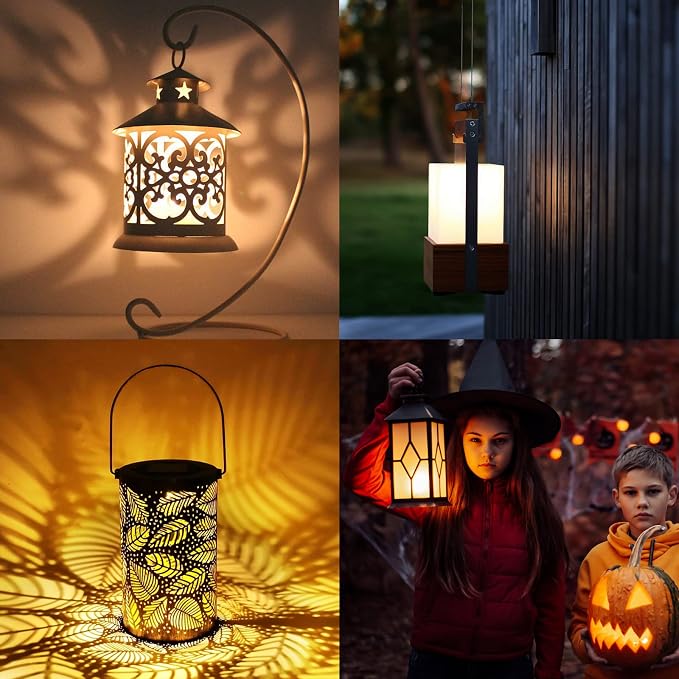 SOLLED 6-Pack Halloween LED Pumpkin Lights - Flickering Flameless Candles with Remote Control and Timer, Jack O' Lantern Lights Battery Operated for Halloween