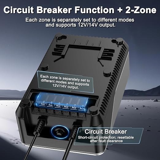 Vansdon 200W Low Voltage Landscape Transformer,2 Zone,Photocell & Timer | 120V AC to 12V/14V AC,Circuit protection & Memory function,5 modes,Weatherproof,for Outdoor Pathlight,Spotlight,ETL Listed
