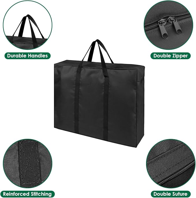 Folding Table Storage Bag, Portable Carry Table Bag for 4FT Folding Picnic/Camp Tables, Waterproof Folding Table Cover with Handles(bag only)- 26" D x 5" W x 24" H