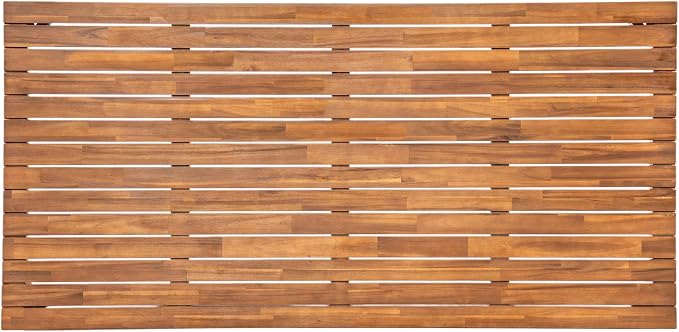 Christopher Knight Home Alina 70.8" Farmhouse Patio Acacia Wood Dining Table, Indoor and Outdoor Dining Room Table for 4-6 People, Rectangular Outdoor Furniture for Backyard/Garden, Natural