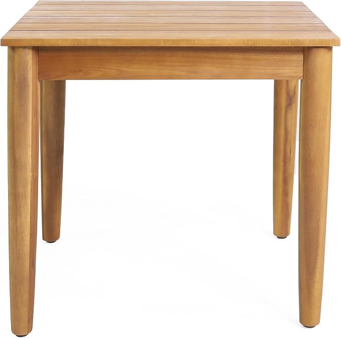 Patio Side Table, Square Acacia Wood, Teak