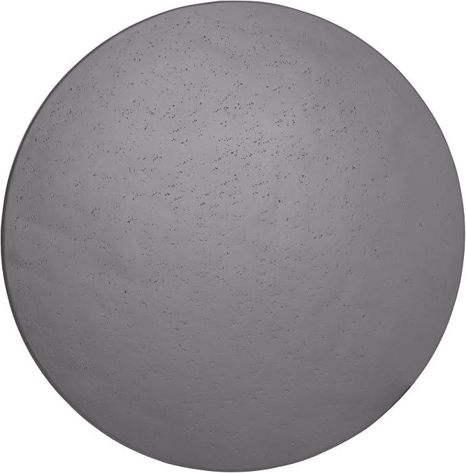 Christopher Knight Home Nowin Lightweight Concrete Outdoor Side Table Set of 2, Patio Round Coffee Table Set with Small Plant Stand, Hourglass-Shaped 2 Outdoor Table for Garden/Backyard, Gray
