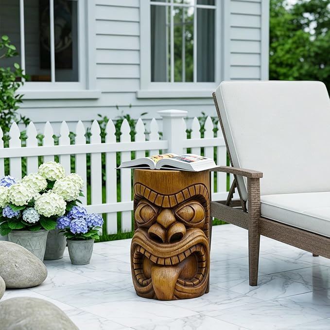 Outdoor Garden Decor-Tiki Totem Statues Waterproof Decorative Yard Patio Decorations