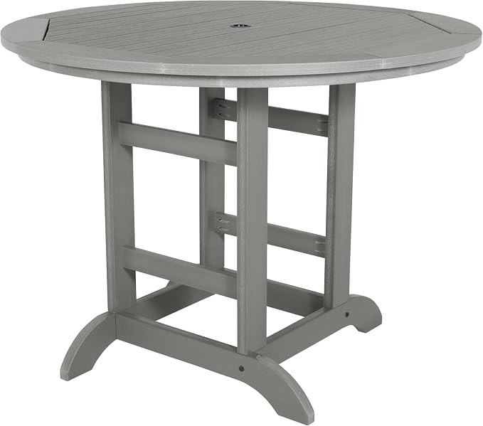 highwood Adirondack 48" Round Counter Height Dining Table, Coastal Teak