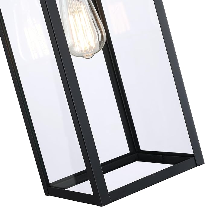 2 Pack 22 Inch Dusk to Dawn Wall Light,22” Dusk to Dawn Outdoor Light Fixture Large Size Outdoor Wall Lantern Sconce Outdoor Porch Light with Photocell Sensor