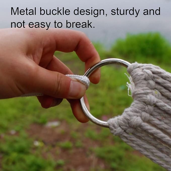Nylon Ropes Hammock Net Woven Outdoor Camping Multi-Purpose Lightweight Portable Tree Hanging Hammock