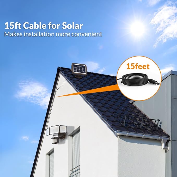 LEPOWER Solar LED Security Lights, PIR Motion Sensor Outdoor, 1600LM, Yard | 5500K Daylight, 72FT180° Motion Sensor Flood Light, 3 Adjustable Head, Easy Install, IP65 Waterproof for Porch, Patio, Garage