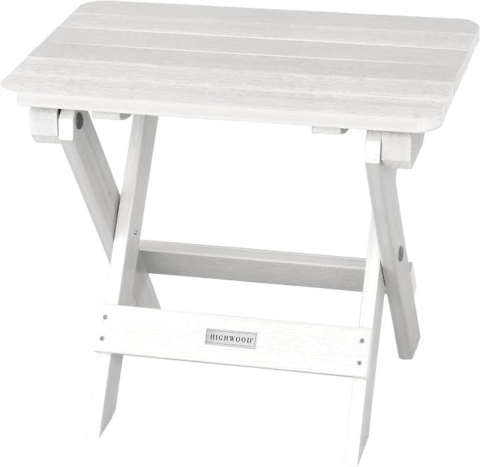 highwood Folding Adirondack Side Table, White