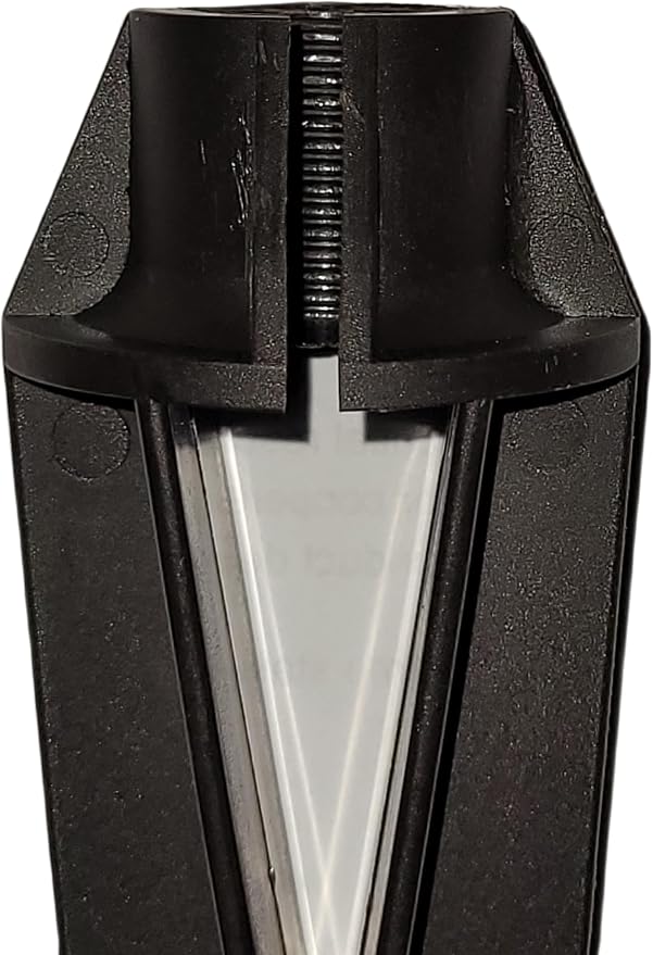 8" Outdoor Light Stake in Black Finish - Support Light Fixture Spikes, Universal Use, Resin Materials, Side Wireway (1 - Low Profile Spike with Wireway)