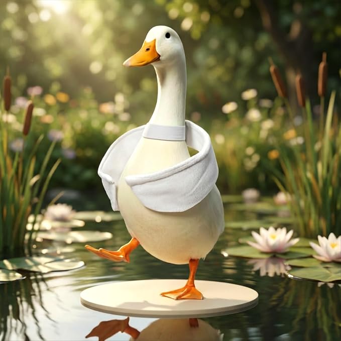 Porch Goose Wings, Poseable Porch Goose Arms Accessories for Outdoor Patio Yard Statue Decoration