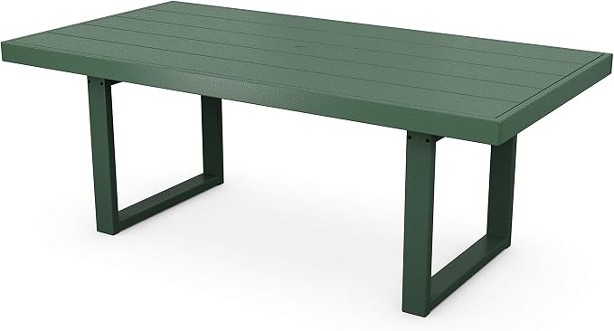 POLYWOOD® Edge 40" x 78" Dining Table in Green