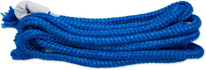 NOVICA Blue Fuchsia Pink Hand Woven Nylon Mayan 1 Person Rope Hammock With Hanging Accessories, 'Iridescent Tropics' (Single)