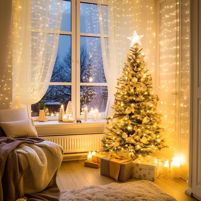 100 LED Connectable String Lights with Remote, Warm White to Multicolor | 11 Modes, Timer, 33FT Clear Wire Waterproof Color Changing Twinkle Fairy Lights Plug in for Bedroom Patio Xmas Tree Decor