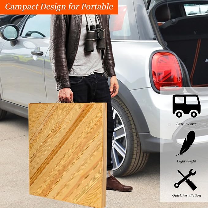 80"x30" Boho Wooden Picnic Table, Portable Outdoor Low Picnic Table with Adjustable Legs 13" & 16" for Floor Seating, Beach, Camping, BBQ, Backyard, 80x30in Seating for 12 People