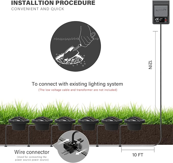 Malibu Low Voltage Well Lights 4W LED Outdoor Landscape Deck Lights 12V Well Light 200Lumen in-Ground Light 2800K Warm White with Connector & Stake for Step Tree Patio Yard Garden 1Pack 8401-3500-01