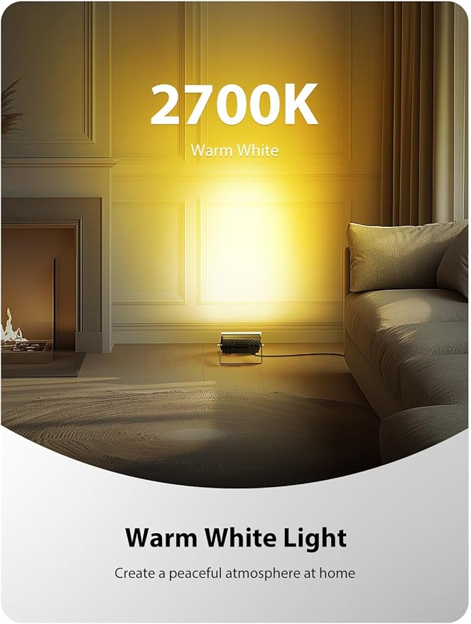 Onforu 6 Pack RGB LED Flood Light Outdoor, 70W Color Changing Uplights with Remote, 2700K Warm White IP66 Stage Lighting, Landscape Floor Spotlights Indoor, Uplighting Indoor Floor Light for Christmas