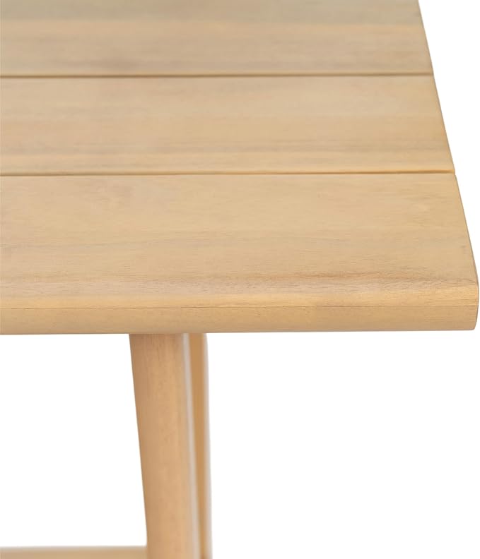 Christopher Knight Home Joei Indoor/Outdoor 2-Tier Console Table, Narrow Console Table for Entryway, Farmhouse Solid Wood Buffet Table with Bottom Shelf, Light Teak