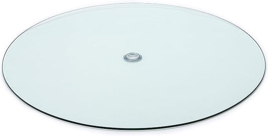 Tempered Glass Table Top with Rounded Edge (48" With 1 5/8 Center Hole)
