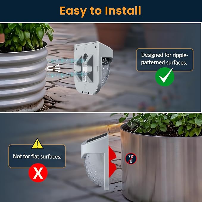 Solar Outdoor Lights, Dusk to Dawn Solar Fence Lights with Magnetic Base, Waterproof LED Deck Lighting 3000K Warm White, Garden Decor for Fence, Deck, Patio, Yard, FCC Certified, Gray, 4 Pack