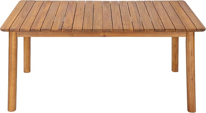Christopher Knight Home Sky Acacia Wood Dining Table Set for 8, 9 Piece Patio Extendable Dining Table and Dining Chairs Set of 8 with Cushions & Rope Accents, Patio Furniture Set, Teak+Beige+Green