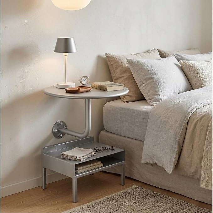 Wall Mounted Round Bar Table, Heavy Duty Iron Floating Desk, Space Saving Dining Table for Small Spaces, Waterproof Indoor/Outdoor Coffee Table