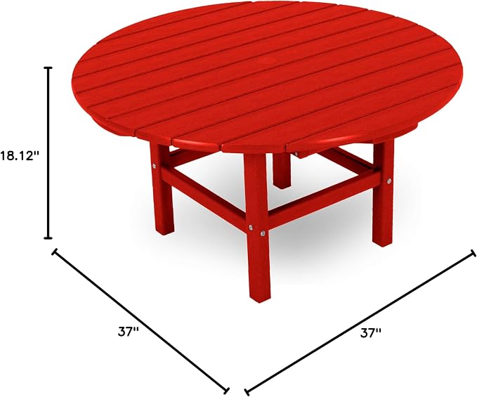 Ivy Terrace™ Round 37" Conversation Table in Sunset Red