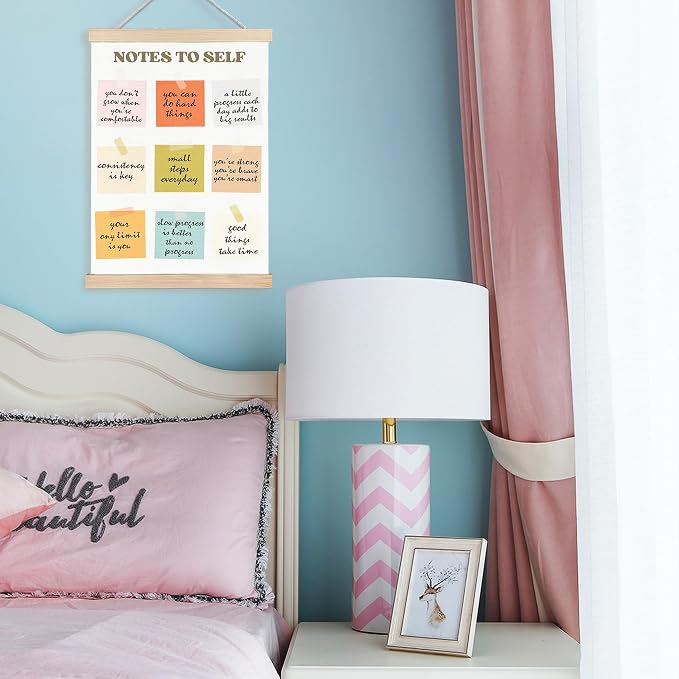 FDHSPAAM Notes to Self Mental Health Poster Wall Art Decor, Therapy Office Decor, Inspirational Self Love Psychology Wall Art Posters for Therapy Counselor Office, 12x16 Inch