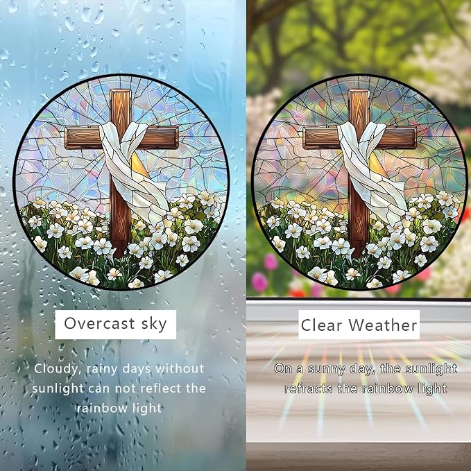 Sun Catchers Indoor Window, Acrylic Rainbow Suncatcher Window Hanging Decoration for Living Room Bedroom Summer Home Balcony Ornaments Decoration (SC2204)