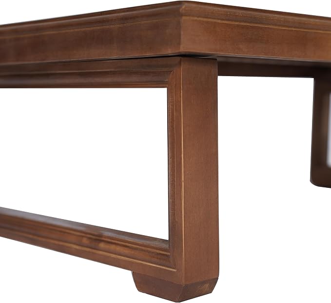 Christopher Knight Home Westchester Rectangular Outdoor Coffee Table, Slat Panel Side Table, Acacia Wood Side Desk for Backyard Balcony Garden, Weather Resistant Patio Tea Table, Mocha