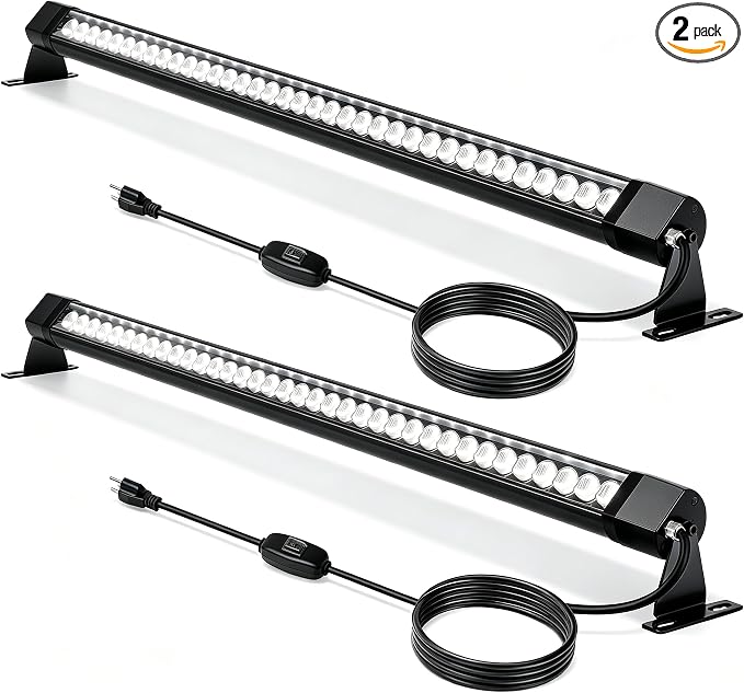 2Pack 54W Wall Washer Light 40'' 6000K 120V IP67 Waterproof Switch On/Off | Switch On/Off/Outdoor LED Light Bar/Lifespan 50K Hr/150° Adjustable/Laundry Rooms Tool Sheds Home Theaters Wall Lighting
