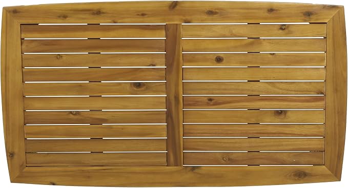 Solano Outdoor Rectangular Coffee Table - Acacia Wood - Teak