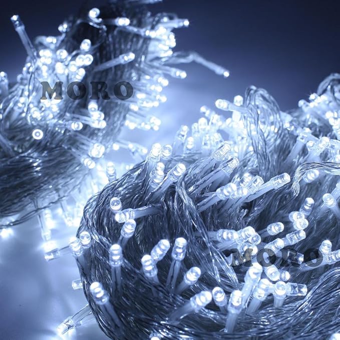 ZOIC 500 LED Christmas Wedding Party Fairy String Light Lamp 100 Meters (328 feet) 8 Modes 29V Memory Function White
